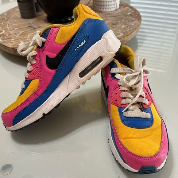 5Y Nike Air Max 90 Colorful Sneakers - Picture 13 of 16